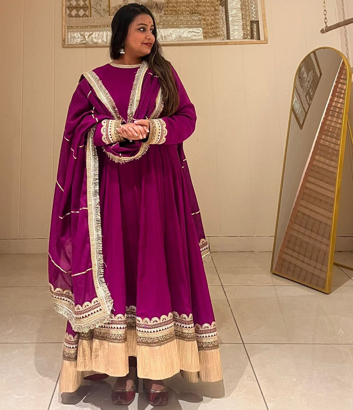 Anarkali Kurti Set